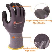 Vente directe d'usine - Gants de sécurité flexibles en nitrile Sandy pour les travailleurs et les jardiniers, pour la protection au travail