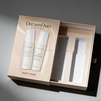 Emballage cosmétique rigide haut de gamme personnalisé, boîte cadeau à tiroir coulissant avec insert personnalisé pour 2 flacons de shampoing et d'après-shampoing