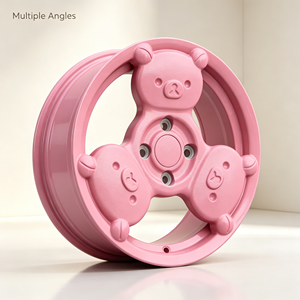 Rines Monobloque Forjados de 15 y 16 Pulgadas con Diseño de Oso Animado, Estilo JDM, para Mini Cooper, Fiat 500, Honda Fit, <span class=keywords><strong>Volkswagen</strong></span> Beetle - Product Image 2