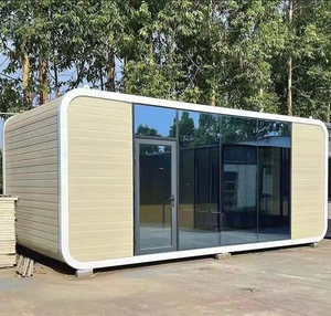 Maison mobile personnalisable de 20 pieds ou 40 pieds, type Apple Cabin, étanche, pour habitation, cuisine, bureau, applications de parc - Product Image 2