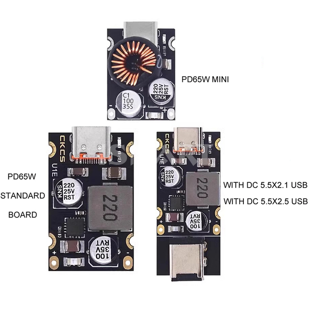 PD65W Fast Charging Module Type-C USB Interface Supports PD3.1 QC3.0 SCP PPS Fast Charger 5V 9V 12V 20V