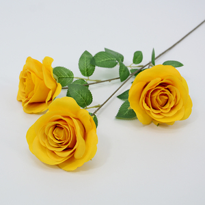 Flor artificial 3 cabezas <span class=keywords><strong>Rosa</strong></span> <span class=keywords><strong>holandesa</strong></span> <span class=keywords><strong>precio</strong></span> de fábrica boda hogar jardín restaurante decoración imitación seda <span class=keywords><strong>Rosa</strong></span> <span class=keywords><strong>holandesa</strong></span> 3 cabezas tallo - Product Image 3