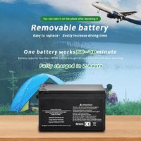 GOYOJO Système de narguilé de plongée sans réservoir Ventilateur de plongée portable 60 min Équipement de respiration sous-marine Air léger