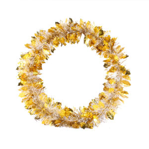 Guirnaldas de Navidad de Papel Metálico, Flores Artificiales Hechas a Mano, Adornos Colgantes de PVC, Guirnalda Decorativa - Product Image 3