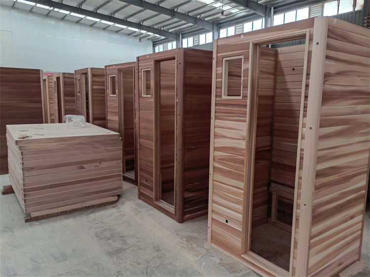 スパ用屋内赤外线サウナルームプライベート予约ヘムロック2人4人