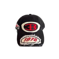 HOULIN Gorra de Béisbol de 6 Paneles con Bordado de Letras Estilo Americano, Unisex para Adultos, para Exteriores; Visera Ancha y Profunda