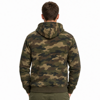 XUCHANG Fabricant OEM de sweats à capuche pour hommes, personnalisables avec logo, de haute qualité, style streetwear, en molleton 100% coton, avec imprimé camouflage graphique, grammage lourd