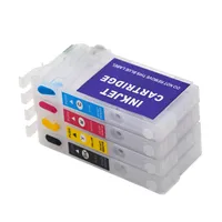 4 Warna/Set 812 812XL Kartrid Tinta Isi Ulang dengan Chip untuk Epson WF-7820 WF-7840 WF-7310 EC-C7000 WF-7845