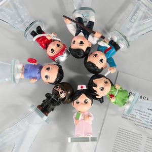Trophée en cristal gravé, créatif, avec diverses figurines, pour récompenses de carrière, de profession, d'infirmière, ou de culture - Product Image 3