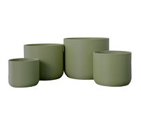 Pot Tanaman Hias Modern dari Fiberglass untuk Taman, Wadah Bunga, dan Hiasan Tengah Meja