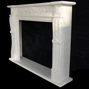 Design classique de bonne qualité en marbre sculpté cheminée - Product Image 2