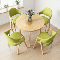 Ensemble de table et de chaises de salle à manger en marbre européen moderne et durable, mobilier de restaurant pour usage commercial
