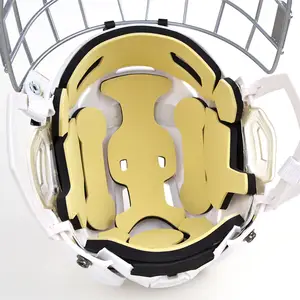 Kustomisasi helm hoki es kualitas tinggi Super ringan helm olahraga hoki populer casque de untuk anak-anak dewasa