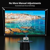 Proyector de Video Inteligente Vidaa-TV Láser 4K Nativo 1080P Oficial, 600ANSI de Alto Lumen, para Cine, Reuniones, WiFi, Digital
