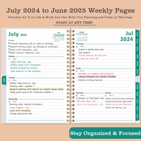 Carnets à spirales A5 avec logo personnalisé, dorure rose, agendas 2024 2025, agendas mensuels et hebdomadaires, planificateurs pour enseignants