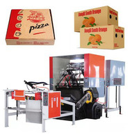 Machine de Découpe et de Rainage à Plat pour Fabrication de Boîtes à Pizza et Boîtes à Gâteau en Carton