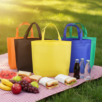 Sac de courses non tissé personnalisé, imprimé avec logo, taille personnalisée, écologique, recyclable, réutilisable, promotionnel, motif dessin animé, couleur personnalisée