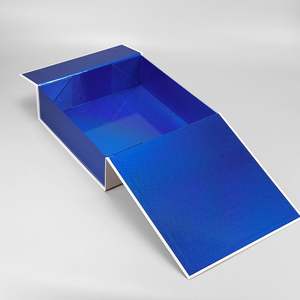 Caja de Regalo Cuadrada Plegable con Cuatro Esquinas en Forma de Arco, de Cartón Gris Reciclable, Sin Imanes, Sin Adhesivo de Doble Cara, Sin Plástico, con Protección UV - Product Image 3