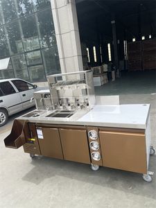 Equipo para Tienda de Té de Burbujas, Mostrador para Exhibición de Té con Leche, Diseño de Barra de Exhibición - Product Image 5