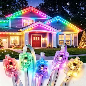 Outdoor Permanent Christmas Light IP68 Connect Rgb DC48V Permanent Holiday Light Waterproof Pixel <b>Led</b> Lighting Decoration - Product Image 1