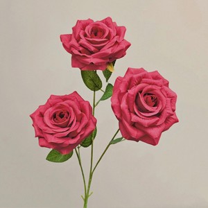 Tallos de Rosa de Seda, Rosas Artificiales de Color Blanco Lechoso, Rosa y Verde para Eventos de Boda - Product Image 6