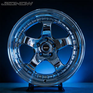 JZCNCW New 2-piece 18inch 40mm Chrome Forged Aluminum Alloy Wheels 5x114.3mm CB73.1mm FA1 FB2 E210 <b>Passenger</b> Car - Product Image 5