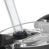 Bouteille d'eau à double paroi en PC 700 ml avec paille anti-fuite, tasse de sport CPC pour les voyages en plein air