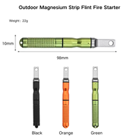 Allume-feu en acier Anthrive Outdoor Flint Fire Steel avec tige de magnésium et grattoir pour la survie d'urgence, le camping et la randonnée
