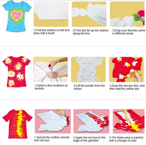 Kit de teinture tie-dye 3 couleurs Paintway personnalisé, non toxique, teinture à froid directe, logo personnalisé, peintures acryliques DIY pour vêtements et papeterie, ensemble de 120 ml - Product Image 6