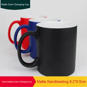Caneca Mágica Moderna de Cerâmica do Fabricante que Muda de Cor com Revestimento Brilhante e Fosco, Segura para Transferência de Calor por Sublimação para Festas - Product Image 4