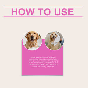 Champú Orgánico <span class=keywords><strong>para</strong></span> Mascotas 300ml Sin Enjuague, <span class=keywords><strong>Espuma</strong></span> Suave <span class=keywords><strong>para</strong></span> Limpieza Localizada, Mantiene la Piel Saludable, Venta Directa de Fábrica al Por Mayor - Product Image 6