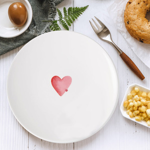 Juego de platos y platos de postre para desayuno, respetuoso con el medio ambiente, vajilla de lujo personalizable, plato redondo de melamina para desayuno - Product Image 5