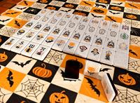 Jeu de 160 tuiles de Mahjong américaines en acrylique, jeu de table personnalisé pour Halloween, pour les soirées et les nuits en famille