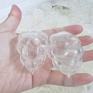 ชิ้นส่วนเปลือกใสทรงองุ่นแบบเป่าลม DIY ของเล่นบีบคลายเครียด บรรจุภัณฑ์ทรงกลมเปล่า - Product Image 4