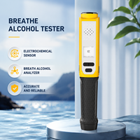 Detector de Alcohol en Aliento Portátil K9, Alcoholímetro Electroquímico con Almacenamiento de Datos para Tráfico, Seguridad Vial, Inspección de Seguridad en Fábricas