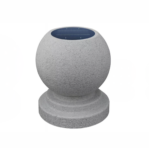 Barrera de Bolas de Piedra Luminosa <span class=keywords><strong>Solar</strong></span>, <span class=keywords><strong>Bloqueador</strong></span> de Caminos LED <span class=keywords><strong>con</strong></span> Energía <span class=keywords><strong>Solar</strong></span> para Decoración de Paisajes de Plazas Comerciales - Product Image 1
