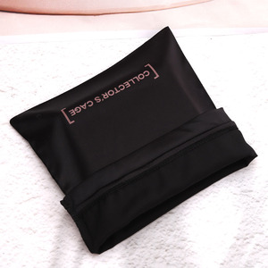 Custom Logo Printing Luxury Soft Blue Satin Fabric Drawstring Shoe Lingerie Storage Pouch Silk Satin Hair <b>Extension</b> Dust Bag - Product Image 3