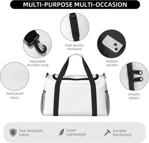Bolsa Deportiva de Lujo con Cierre y Logotipo Personalizado para Viajes, Gimnasio y Uso al Aire Libre, Unisex - Product Image 5