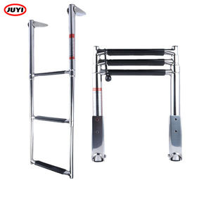 316 acier inoxydable hors-bord Yacht bateau pont de lancement pliable échelle télescopique embarquement échelle de passager pédale navires - Product Image 5