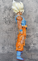 Offre Spéciale 44cm Anime DBZ Goku Action Figure Goku Remplaçable Deux Têtes Statue PVC Modèle Jouet pour Cadeaux