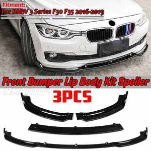 F30 F35 Front Lip 3Pcs <b>Car</b> Front Bumper Splitter Lip Spoiler Body Kit <b>Diffuser</b> <b>for</b> BMW 3 Series F30 F35 2016-2019 Accessories - Product Image 2