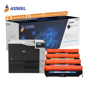 Cartucho de Tóner de Color Asseel 650A <span class=keywords><strong>CE270A</strong></span> CE271A CE272A Compatible con Impresoras HP Laserjet Pro CP5525/5525n/5525dn - Product Image 1