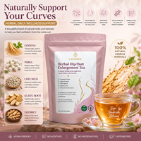 Thé aux fleurs pour l'agrandissement des seins et des fesses A-D en 28 jours, 100% à base de plantes, en sachet pour le soin