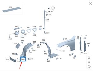 2386901603 per il copriruota anteriore destra della <span class=keywords><strong>Mercedes</strong></span> <span class=keywords><strong>W213</strong></span> - Product Image 5
