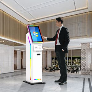 Tự dịch vụ thanh toán đặt hàng máy với máy in và Đầu đọc thẻ tiền mặt và đồng xu recycler thanh toán kiosk - Product Image 1