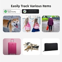 Localizador GPS Inteligente Antipérdida - Compatible, Personalizable, Doble Sistema, Plástico, para Mascotas, Llaves, Carteras