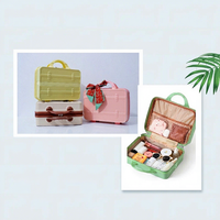 Valise Mini 15 Pouces Grande Capacité Imperméable Ultra-légère en Plastique avec Fermeture Éclair pour Hôtel Affaires Mariage Cadeau d'Accompagnement
