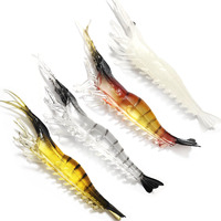 Leurre souple en PVC Alpha Wholesale avec yeux lumineux pour poissons d'eau salée - Design imprimé