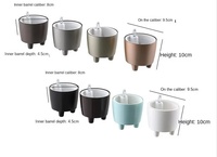 Pot berwarna untuk tanaman Desktop Mini Modern Pot bunga plastik persegi kecil dengan desain penyiraman mandiri kedap air