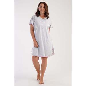 Túnica Bibeólica Casual de Manga Corta con Parches y Estampado Bíblico Ovalado para Mujer, Talla XXL - Product Image 4